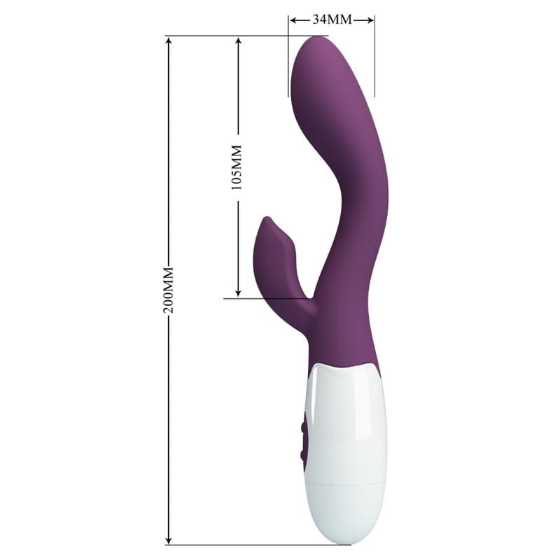 Vibromasseur Violet Stimulation Double Silicone 30 Fonctions