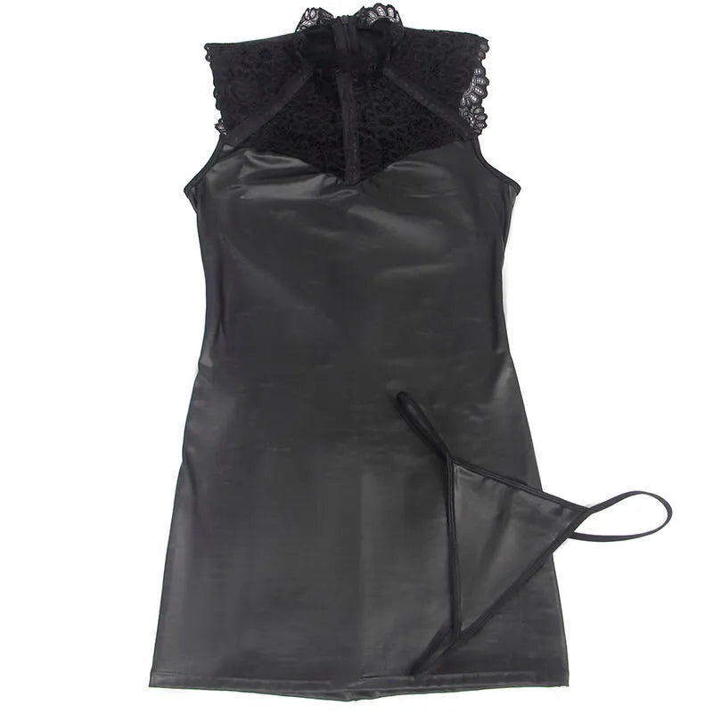 SUBBLIME - ROBE SEXY EN CUIR