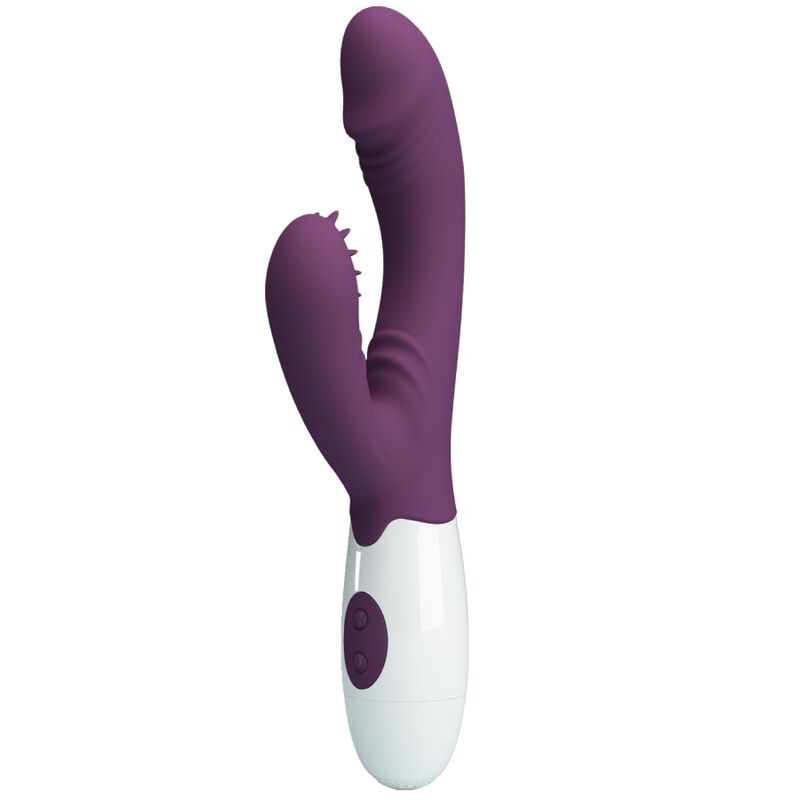 Vibromasseur Double Lapin Silicone Violet