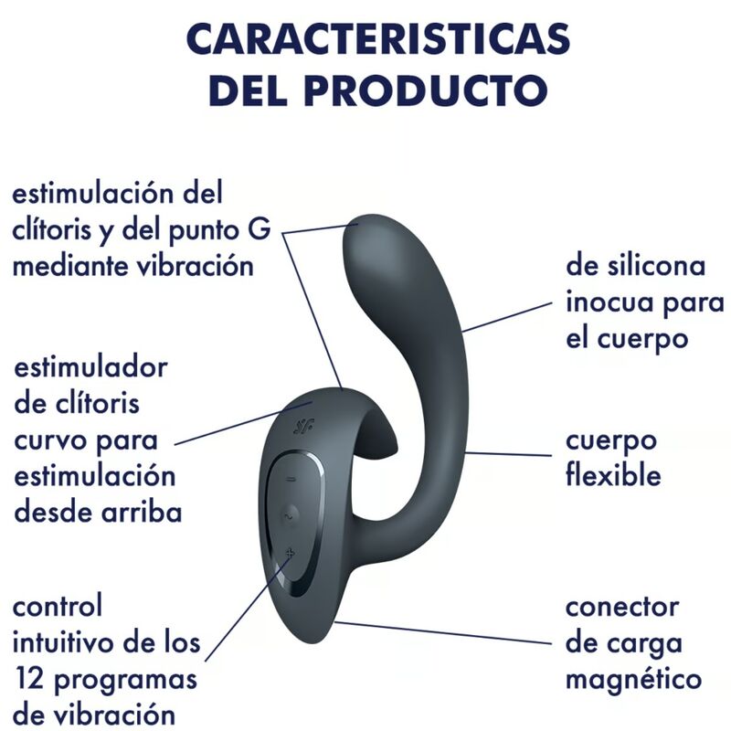 Satisfyer - G For Goddess 1 Vibrateur Rabbit Gris Fonc?