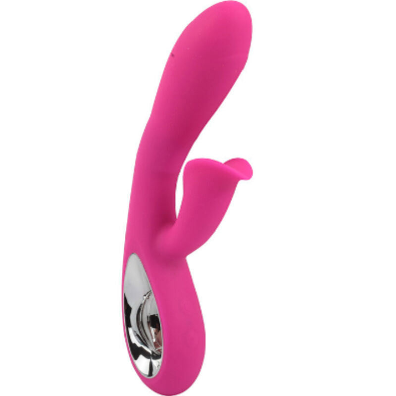 Vibromasseur Étanche Rechargeable Silicone Fuchsia