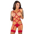 LIVCO CORSETTI FASHION - THIARA LC 20213 ENSEMBLE CORPS + BAS ROUGE