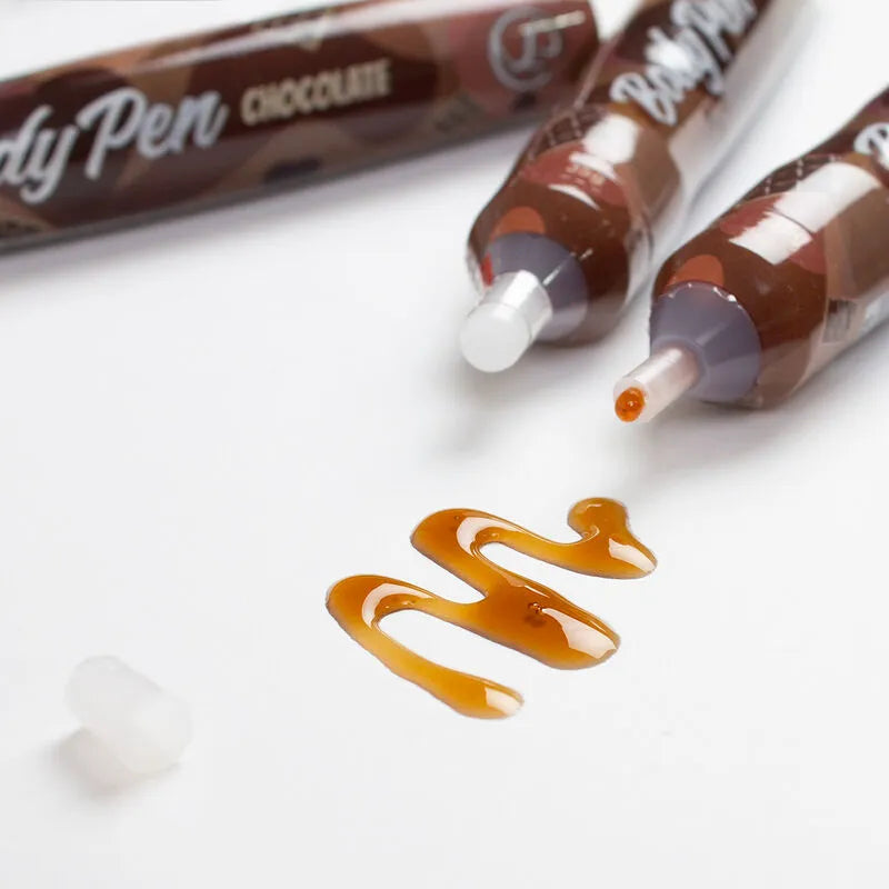 Stylo Corps Secret Play Chocolat Dessin Peinture Sensorielle Accessoire Érotique Sexe Couple Intimité