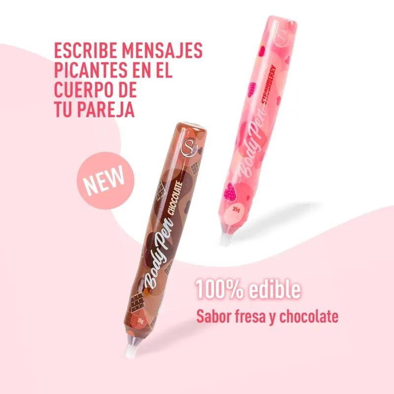 Stylo Corps Secret Play Chocolat Dessin Peinture Sensorielle Accessoire Érotique Sexe Couple Intimité