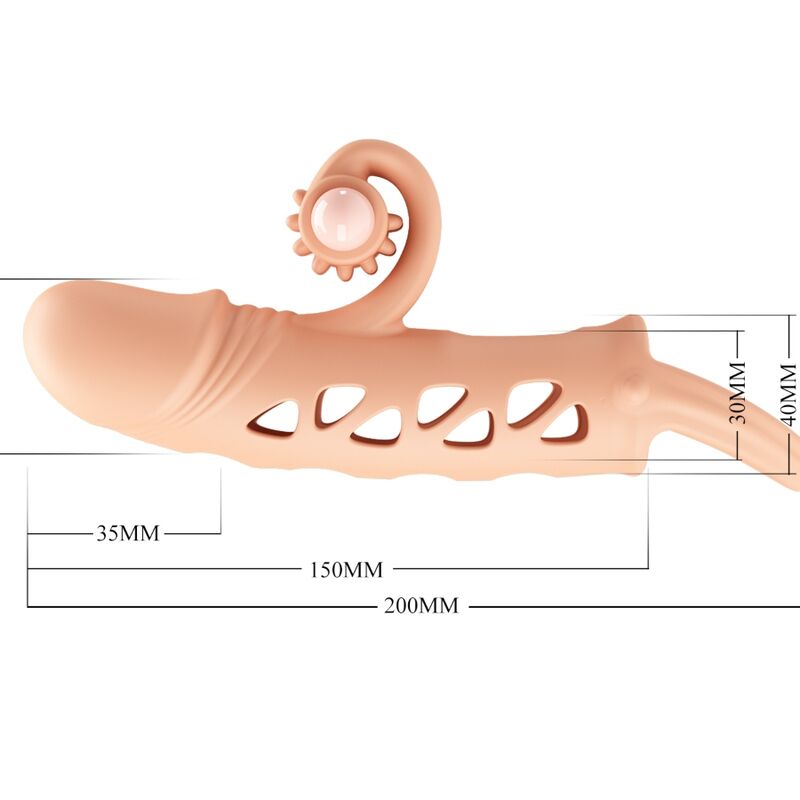 Cockring Vibrant En Silicone Naturel