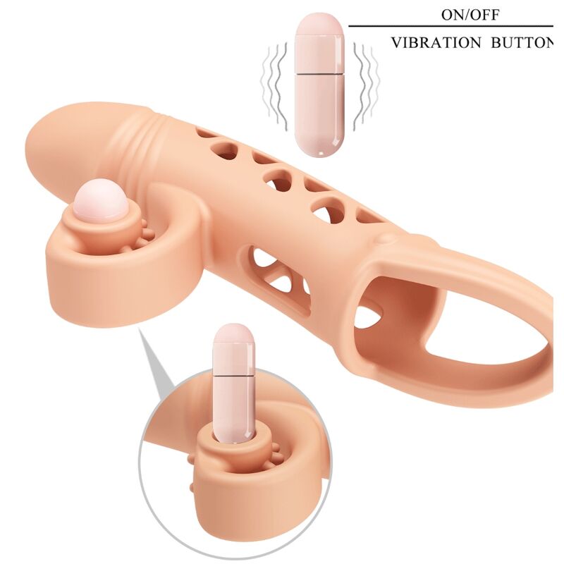 Cockring Vibrant En Silicone Naturel