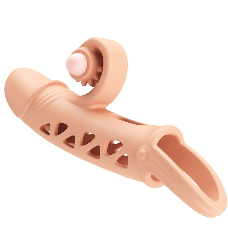 Cockring Vibrant En Silicone Naturel