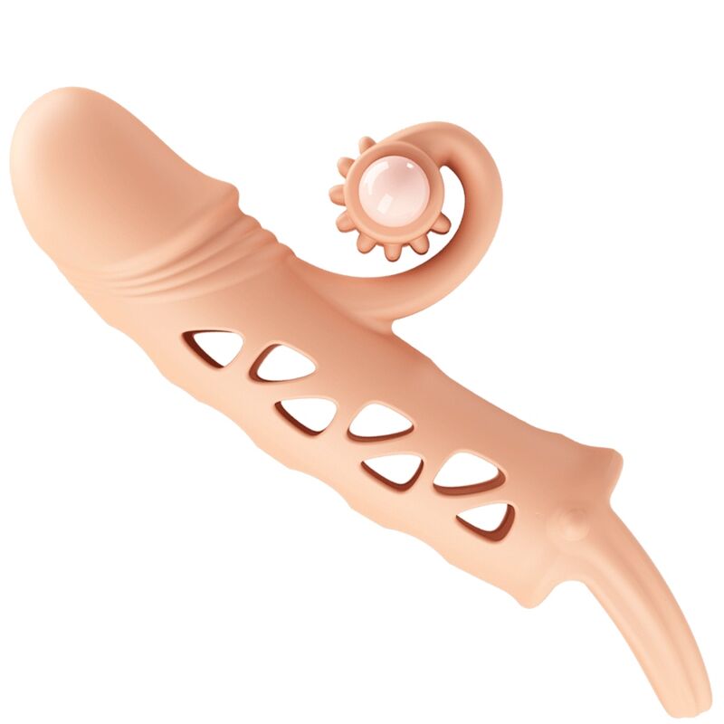 Cockring Vibrant En Silicone Naturel