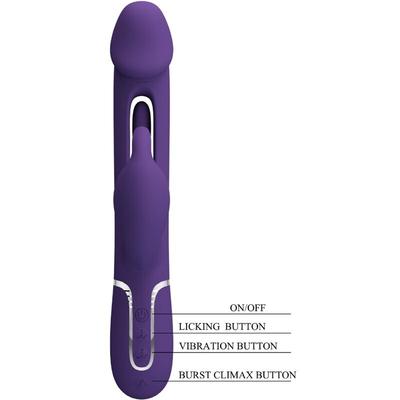 Vibromasseur Lapin Rechargeable Silicone Violet