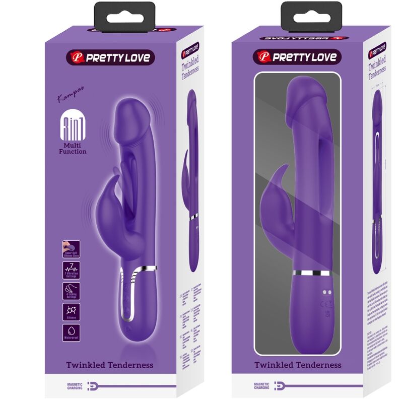 Vibromasseur Lapin Rechargeable Silicone Violet