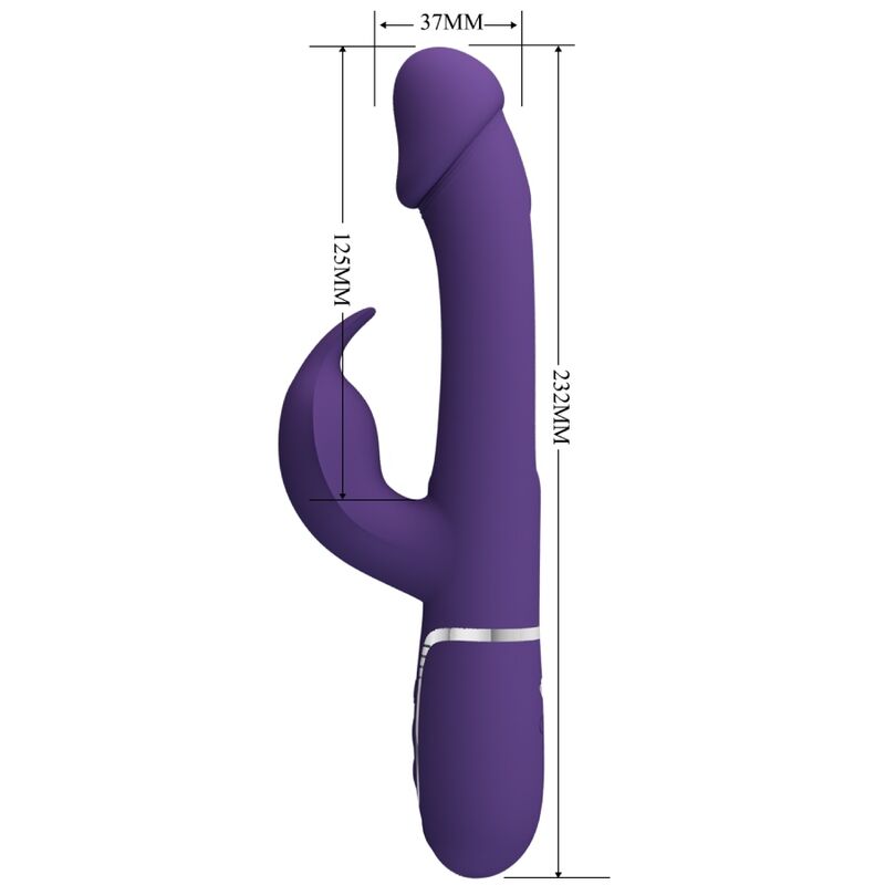 Vibromasseur Lapin Rechargeable Silicone Violet