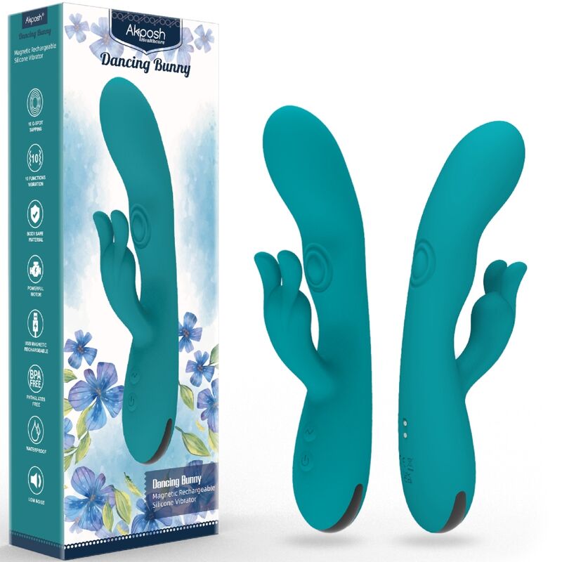 Vibromasseur Étanche Rechargeable Silicone Hypoallergénique