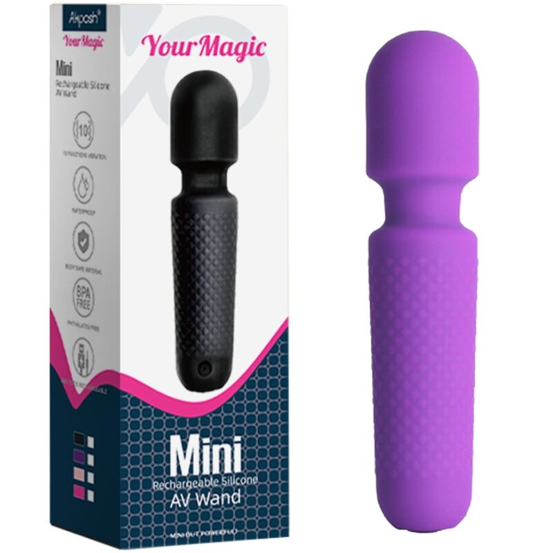 Mini Masseur Vibromasseur Silicone Violet Armony