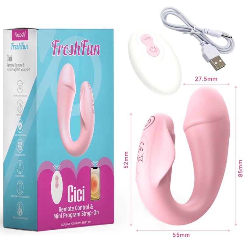 Vibromasseur Étanche Rose Télécommande Bluetooth