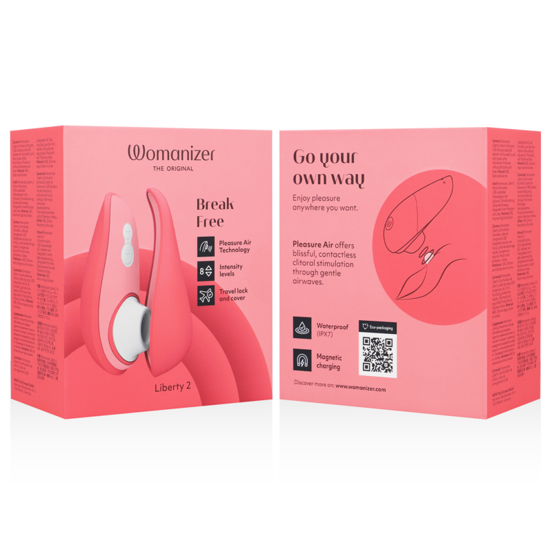 Vibromasseur À Pression D'Air Portable Womanizer Liberty 2