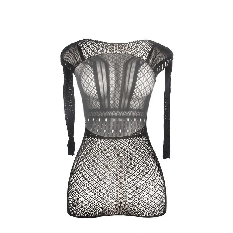 SUBBLIME - 951931 ROBE COURTE EN RÉSILLE AVEC DOS NU
