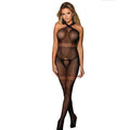 SUBBLIME - 951948 BODYSTOCKING RÉSEILLE AVEC BRETELLES CROISÉES NOIR