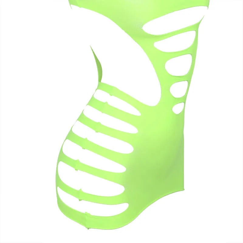 SUBBLIME - 952280 ROBE RÉSILLE ÉLASTIQUE MANCHES LONGUES VERT