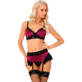 LIVCO CORSETTI FASHION - NAHIR LC 20214 SOUTIEN-GORGE + CULOTTE + PORTE-JARRETELLES