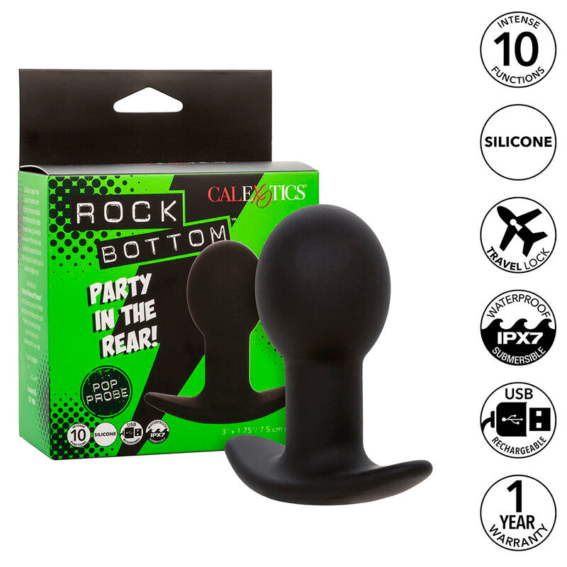 Plug Anal Vibrant Silicone Étanche Rechargeable