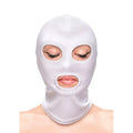 NS NOVELTIES - FETISH & FASHION CAGOULE YEUX ET BOUCHE NYLON BLANC