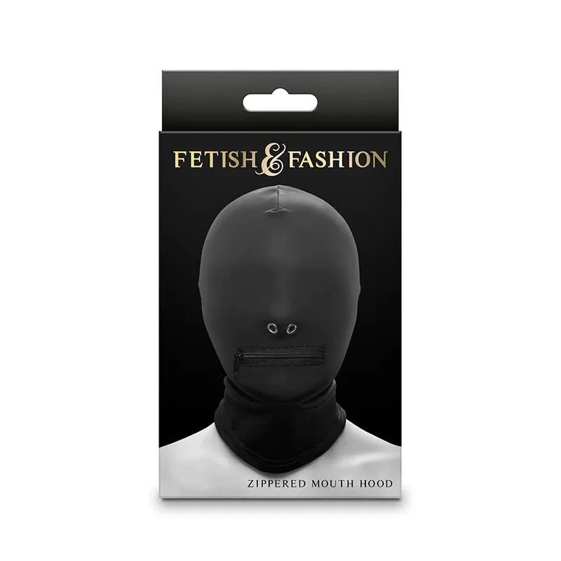 NS NOVELTIES - FETISH & FASHION CAGOULE FERMÉE À FERMETURE ÉCLAIR NYLON NOIR
