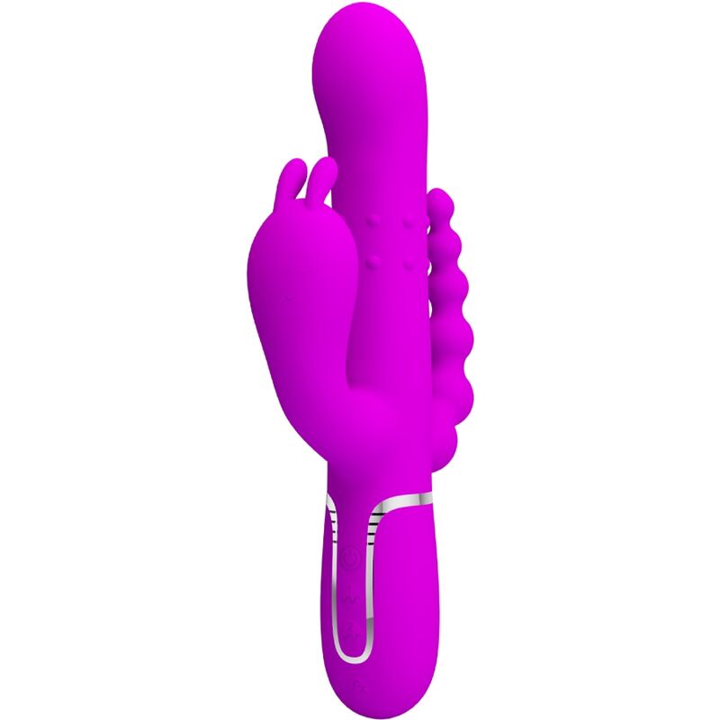 Vibromasseur Triple Stimulation Silicone Élégant