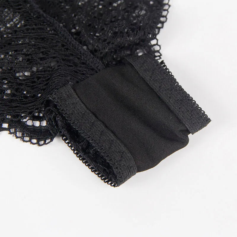SUBBLIME - 953911 CHEMISIER DE NUIT EN SOIE ET DENTELLE + CULOTTE NOIRE