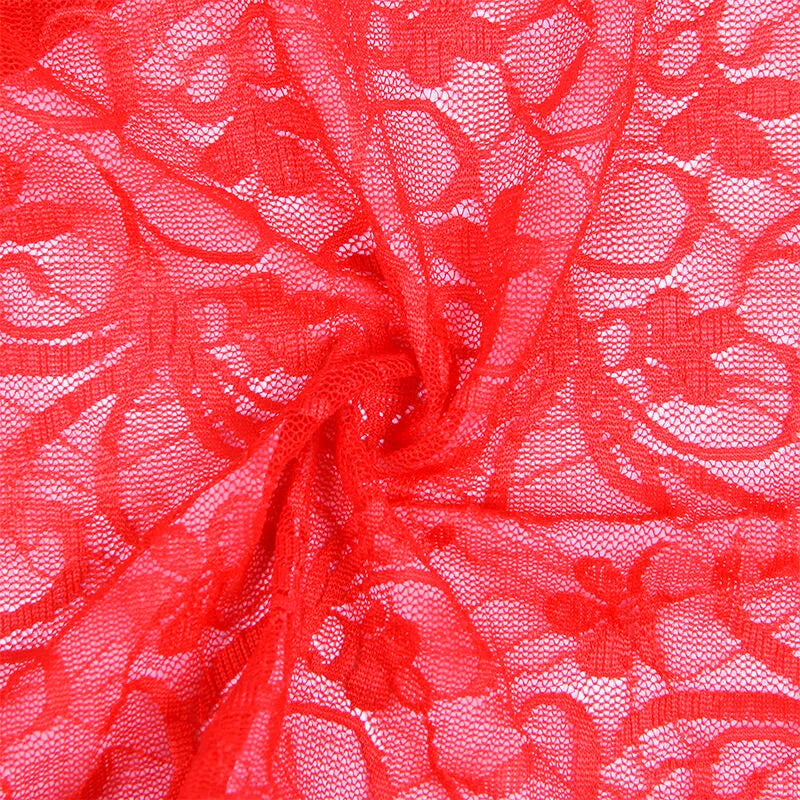 SUBBLIME - 954215 BABYDOLL EN DENTELLE À BRETELLES RÉGLABLES ROUGE