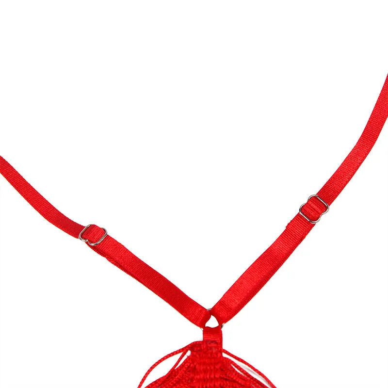 SUBBLIME - 954253 ROBE À BRETELLES + STRING ROUGE
