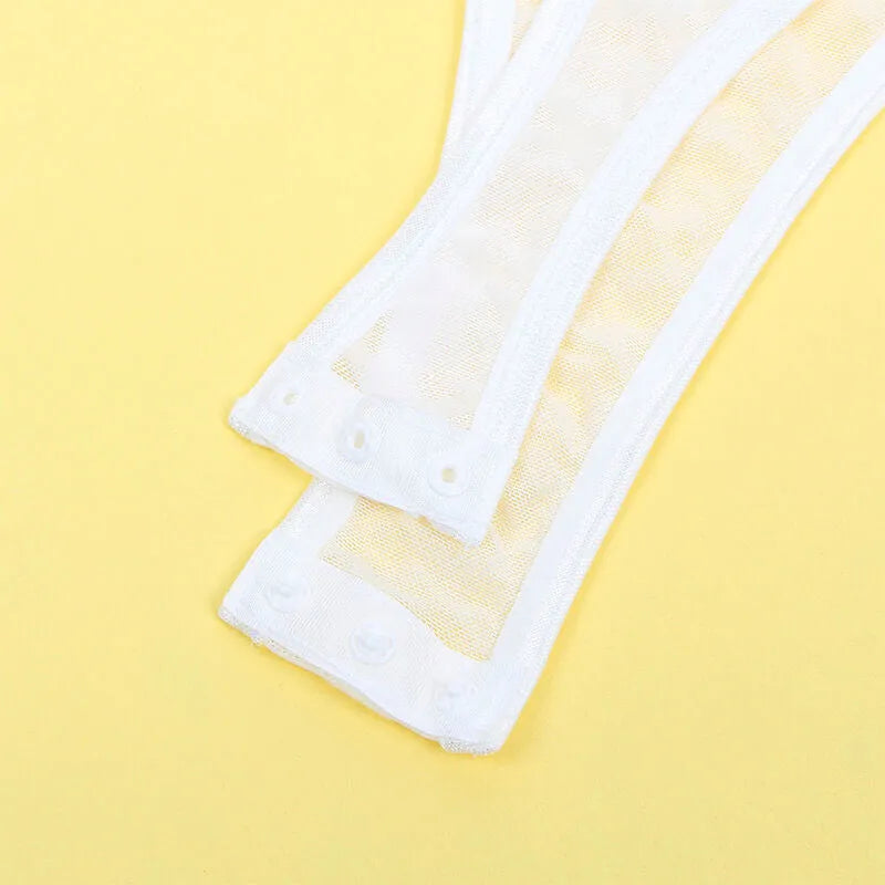 SUBBLIME - 954284 BODY AVEC CHAÎNES + PORTE-JARRETELLES BLANC