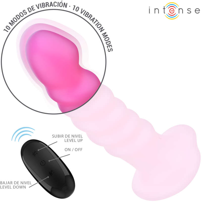 Vibrateur Rose Silicone Étanche Télécommande