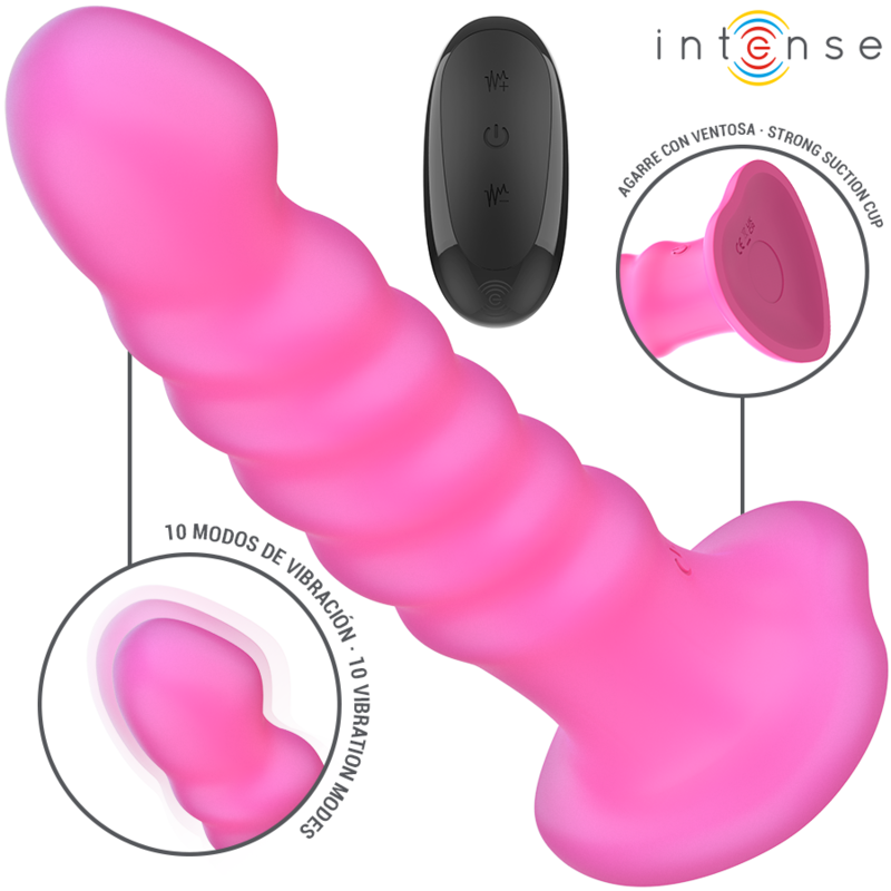 Vibrateur Rose Silicone Étanche Télécommande