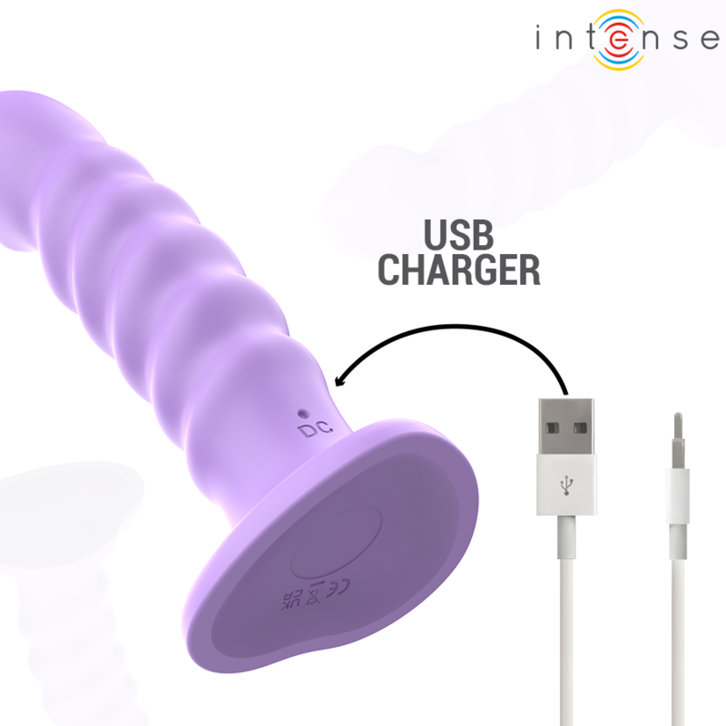 Vibrateur Violet Silicone Étanche Rechargeable