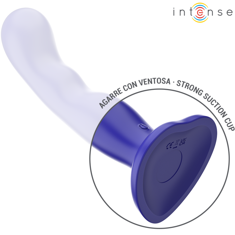 Vibrateur Bleu Texturé Puissant Avec Ventouse