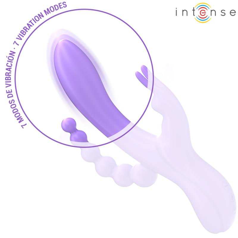 Triple Vibromasseur Silicone Stimulation Complète