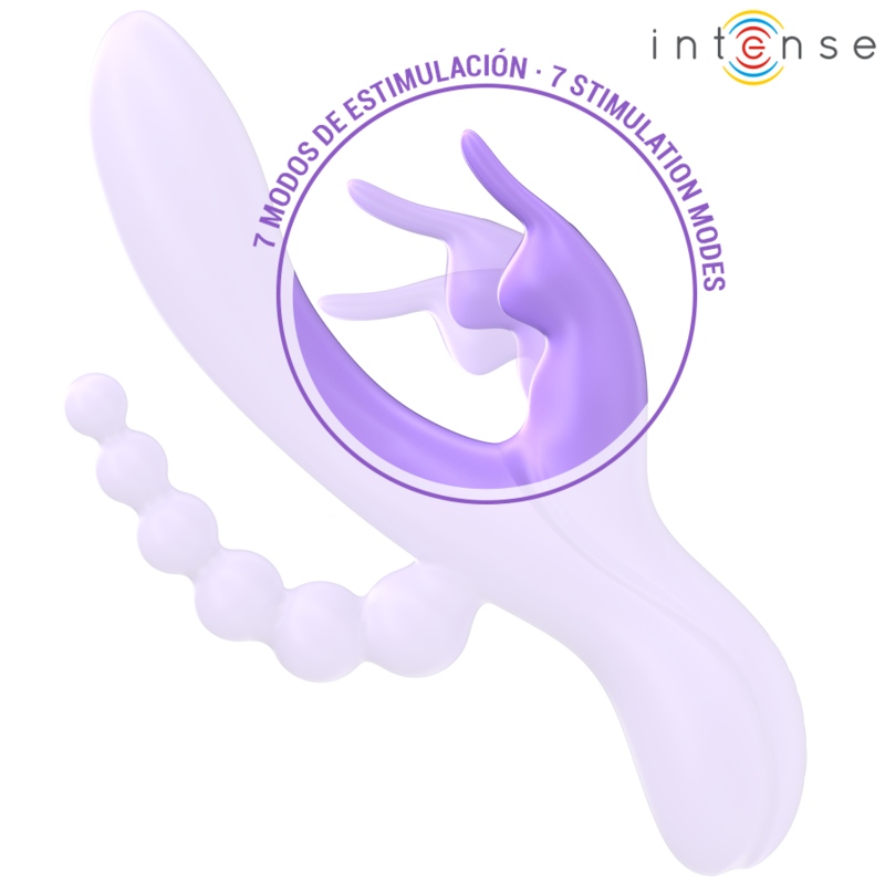 Triple Vibromasseur Silicone Stimulation Complète