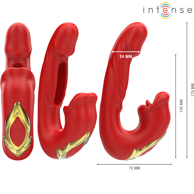 Double Vibrateur Silicone Bouche Aspirante