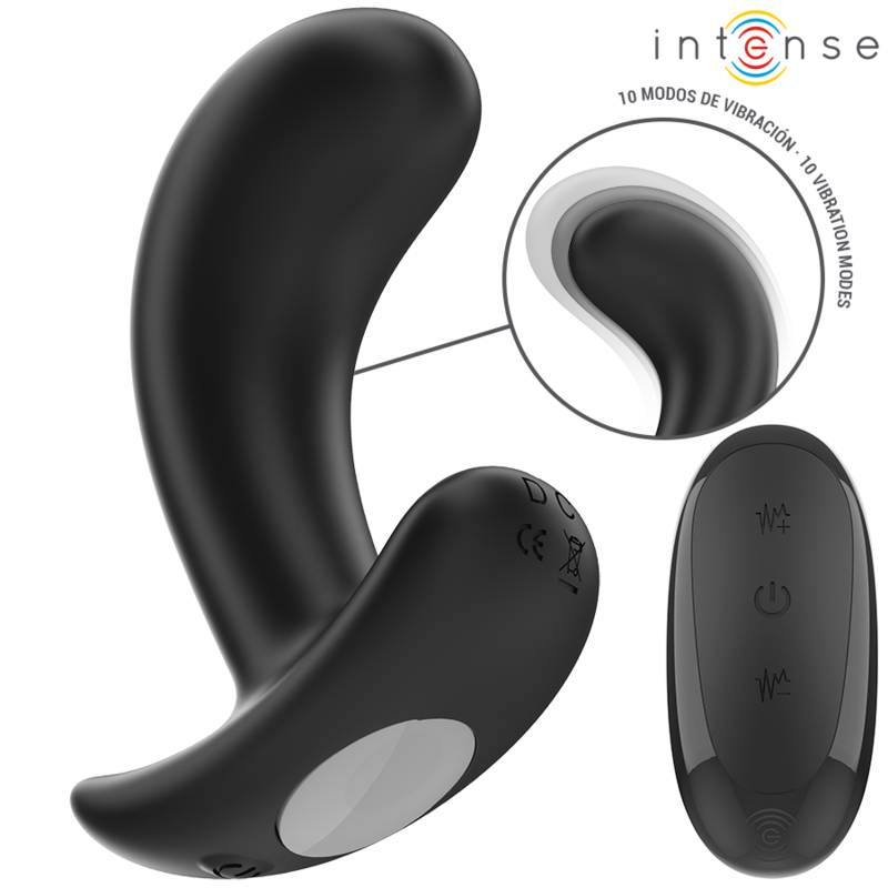 Plug Anal En Silicone Noir Rechargeable 10 Modes