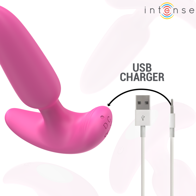 Plug Anal Rose Silicone Vibrations Rechargeables