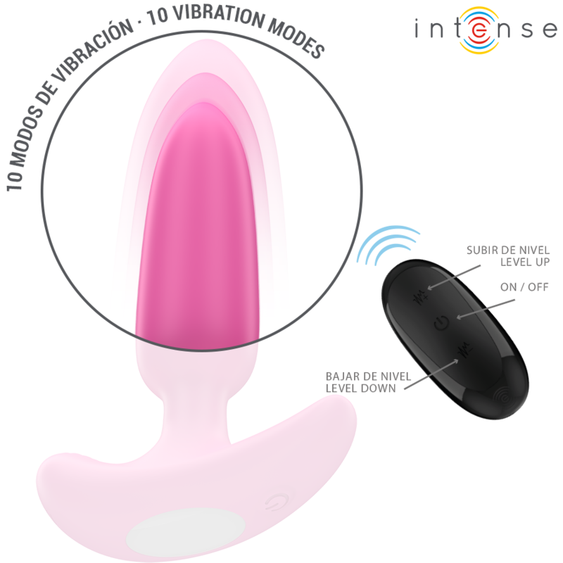 Plug Anal Rose Silicone Vibrations Rechargeables