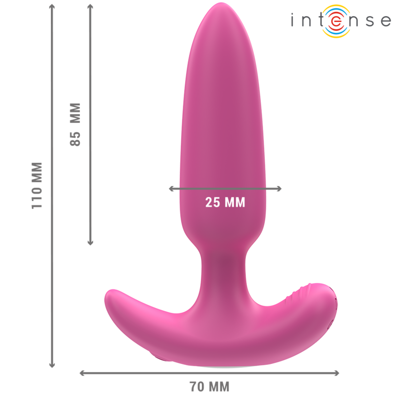 Plug Anal Rose Silicone Vibrations Rechargeables