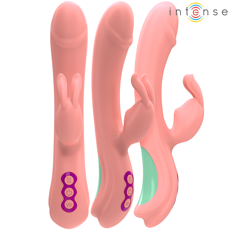 Vibromasseur Rabbit Rose Oscillant Silicone Étanche