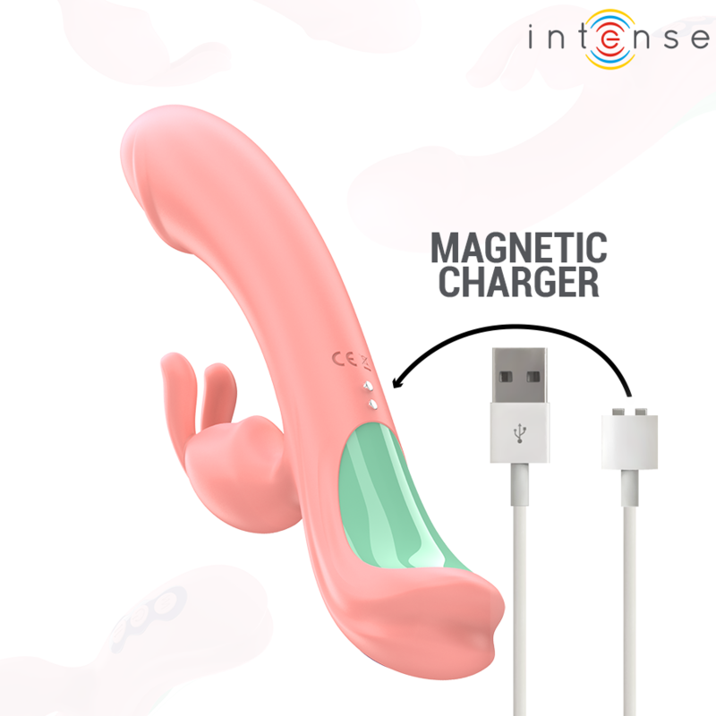 Vibromasseur Rabbit Rose Oscillant Silicone Étanche