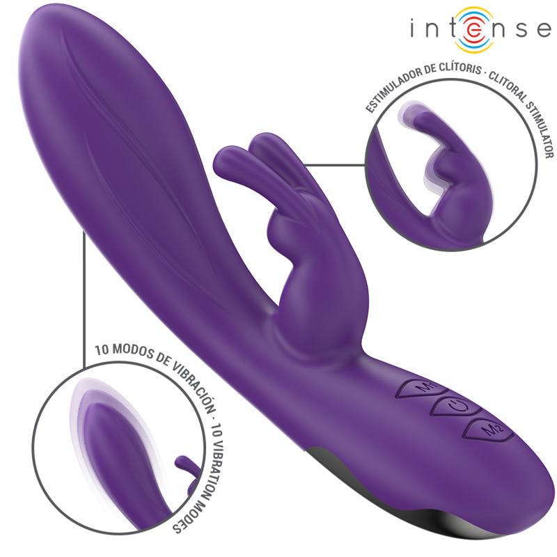 Vibromasseur Rabbit Violet Silicone Sans Danger