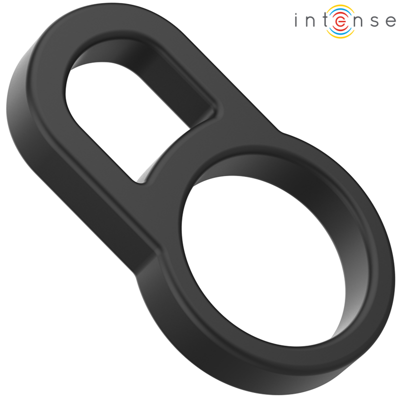 Anneau Double Silicone Noir Ergonomique