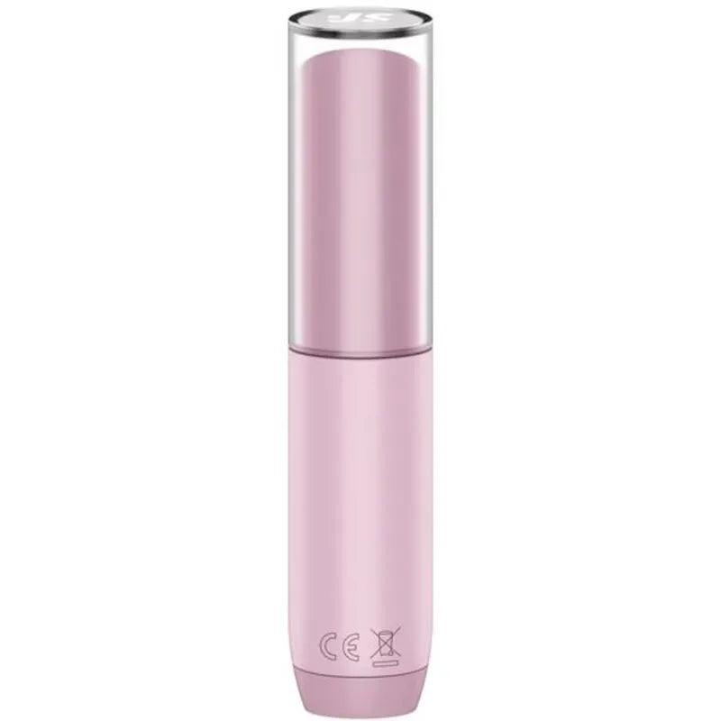 Stimulateur clitoridien par succion discret Satisfyer Secret Kiss Wave Rose, format voyage,_USB rechargeable, 3 vitesses, 10 modes, silicone médical, capuchon transparent