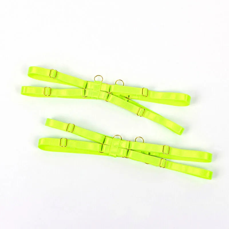 SUBBLIME - 955274 ENSEMBLE SOUTIEN-GORGE AVEC COLLIER ET DÉTAILS DE JAMBES VERT FLUORESCENT