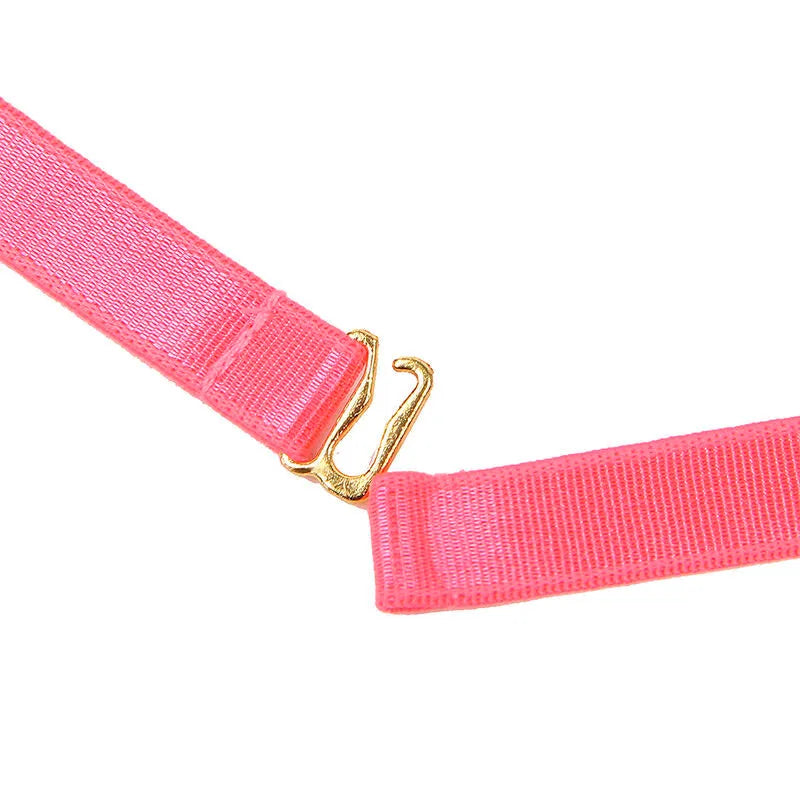 SUBBLIME - 955304 ENSEMBLE SOUTIEN-GORGE AVEC COLLIER ET DÉTAILS DE JAMBES ROSE FLUORESCENT