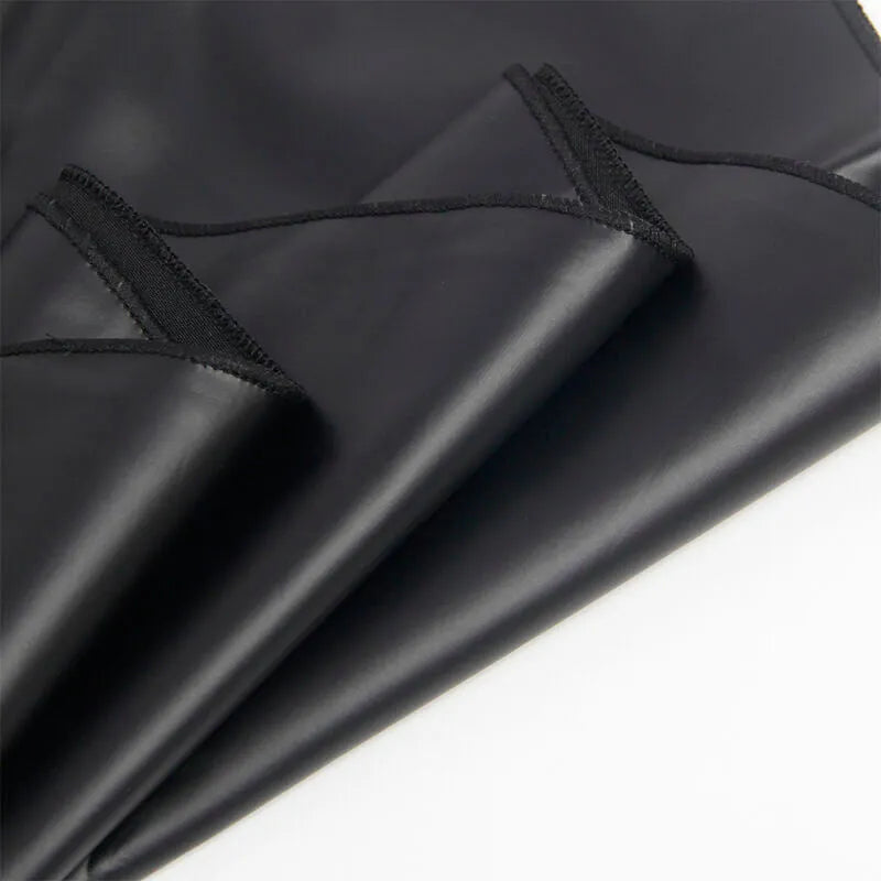 SUBBLIME - 955373 ROBE À BRETELLES EN CUIR NOIR